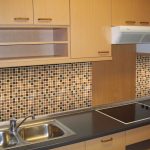 KITCHEN INTERIOR WITH CERAMIC TILES